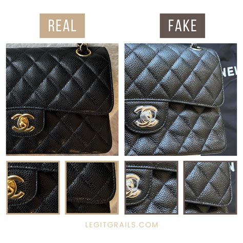 chanel classic real vs fake|authentic copy of chanel handbags.